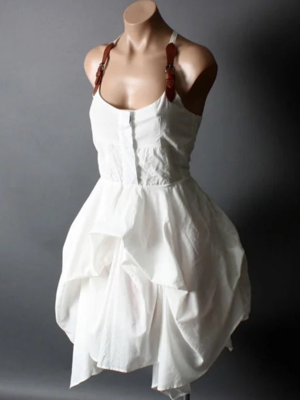 All Saints Melody Suspended Strap Cotton Dress 10
